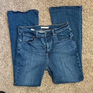 Levi's Dark Blue Flare Jeans